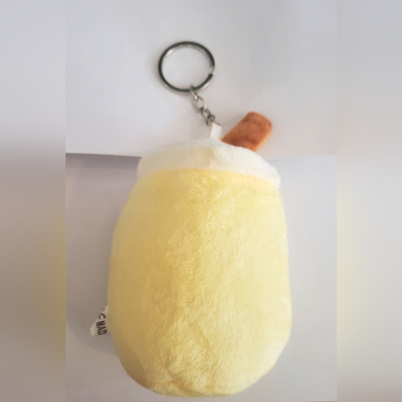 New Pineapple Boba Plush Keychain - Picture 2 of 2